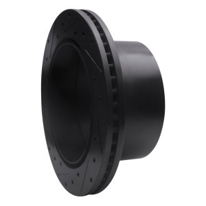 Chevrolet Express 3500 Brake Rotor (1) - Rear Right - R1 Concepts - Drilled & Slotted - Black - `01-`10